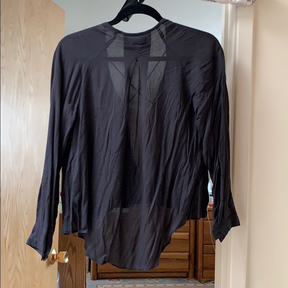 Silence + Noise Open Front Blouse Xs - image 4